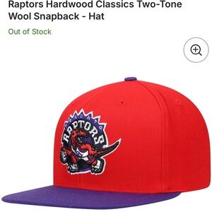 Men’s Mitchell & Ness Red/Purple Toronto Raptors Classic Wool SnapBack Hat/Cap